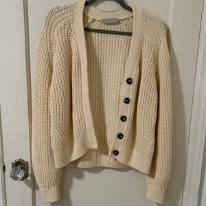 Everlane Cotton Cardigan Cream L
